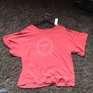 Large womens t-shirt, red, Athropologie